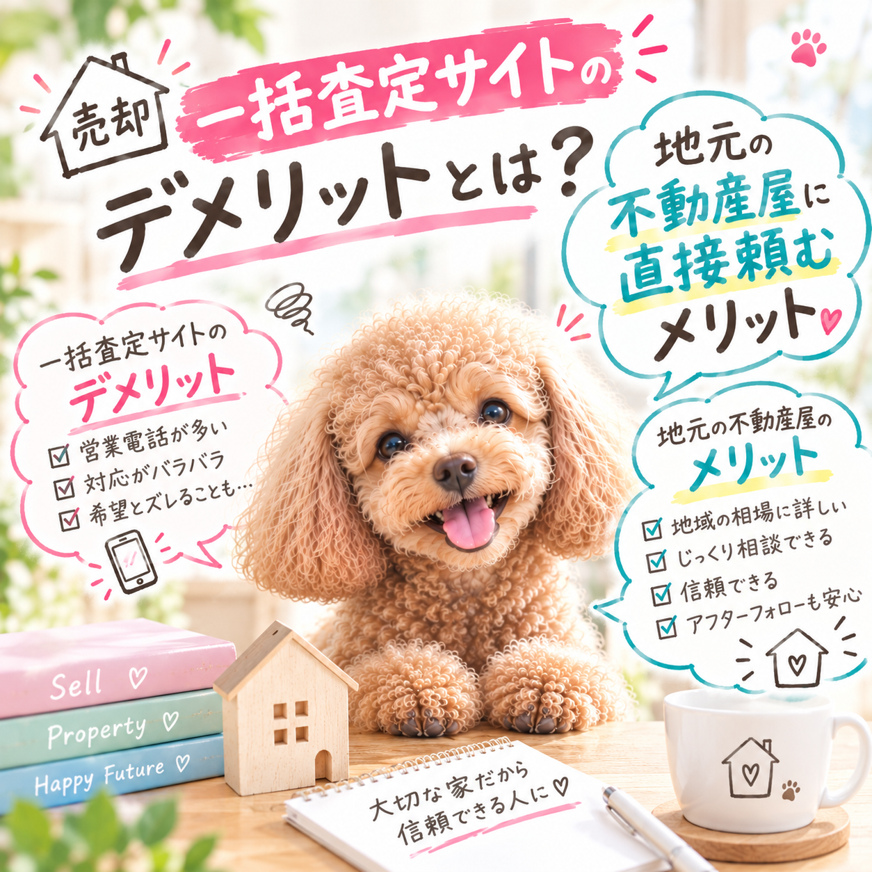 【売却】一括査定サイトのデメリットとは？地元の不動産屋に直接頼むメリット