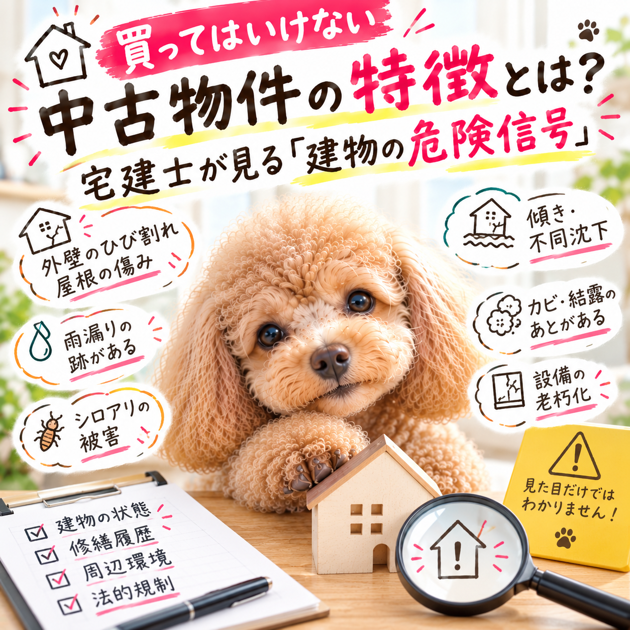 買ってはいけない中古物件の特徴とは？宅建士が見る「建物の危険信号」